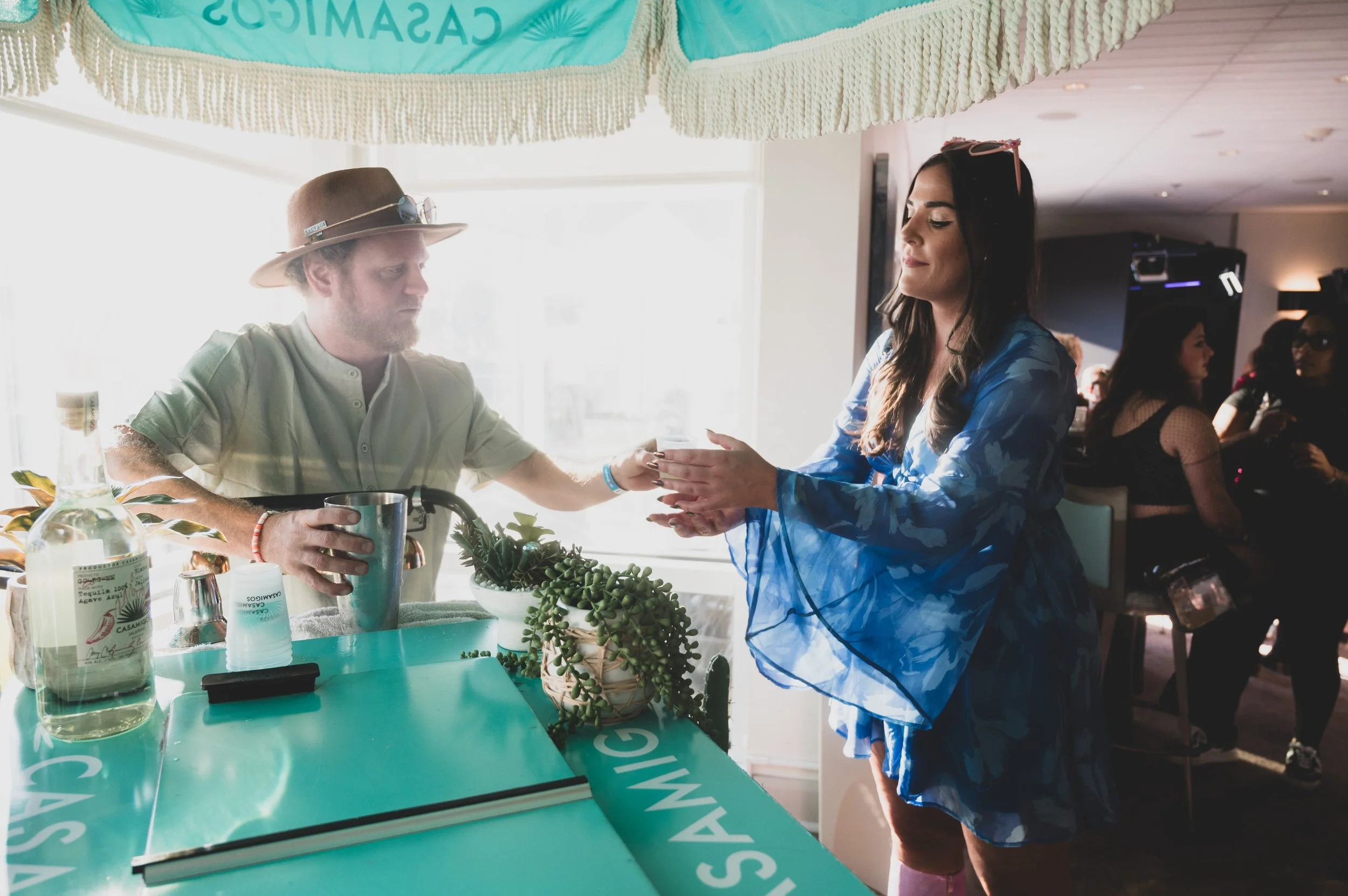 Branded activation moment at a live event